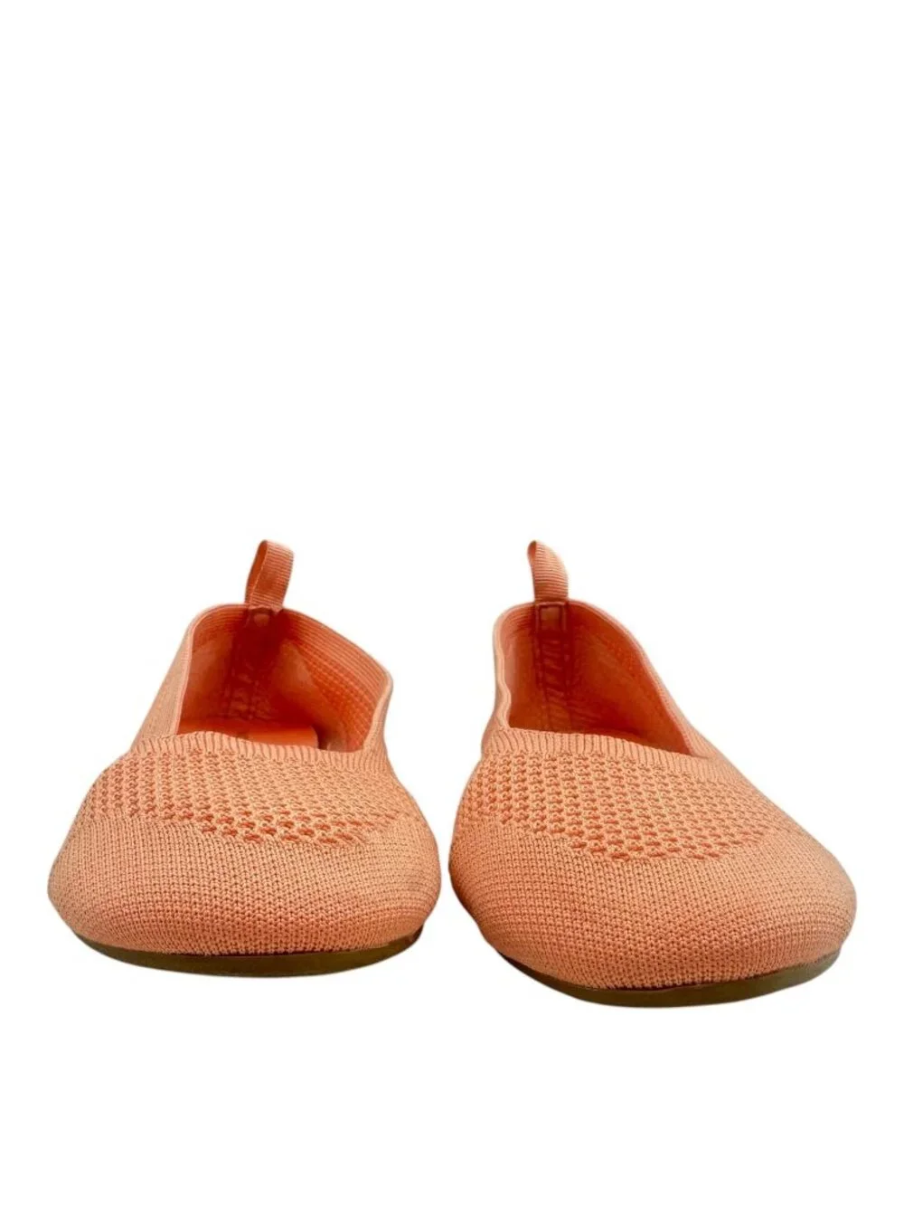 Nordstrom Peach Knit Ballet Flat US 5 UK 3 Stretch Ultra Light Breathable Bright